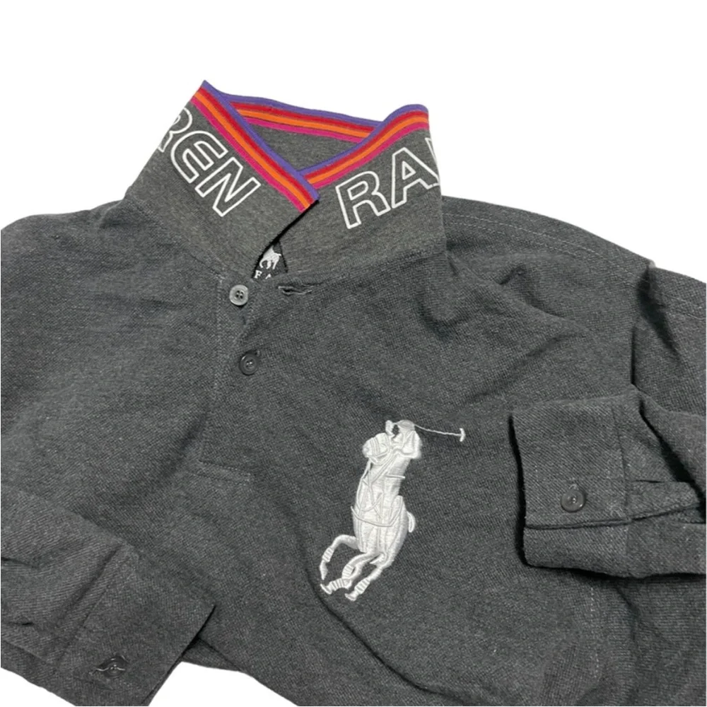 Polo Ralph Lauren Long Sleeve Polo Shirt Boys XL Big Pony  Rugby long sleeve